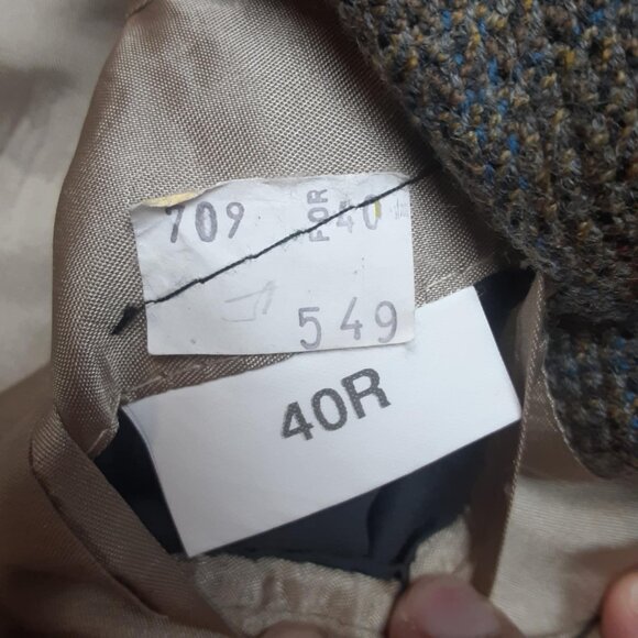 Jos. A. Bank Men's 40R Wool Cashmere Herringbone Sports Coat Two Button - Picture 6 of 16